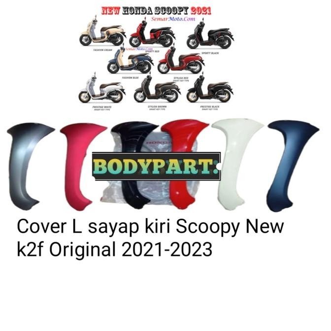 Cover Sayap Samping Kiri Scoopy New Esp K2F 2021 2022 Original