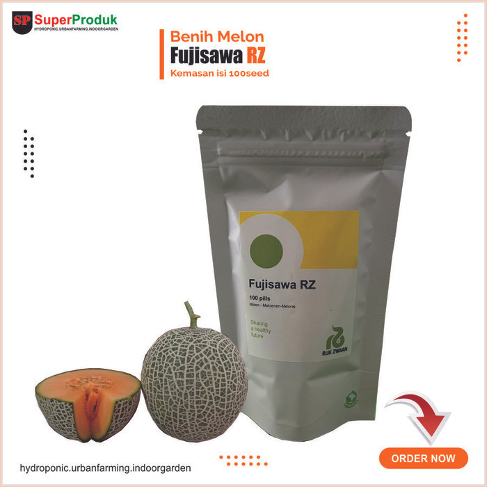 Benih Melon Fujisawa Rz Kemasan Repack Isi 100Seed