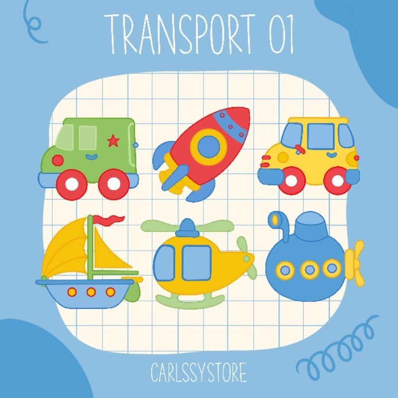 

Sticker Nama Custom - Transportation