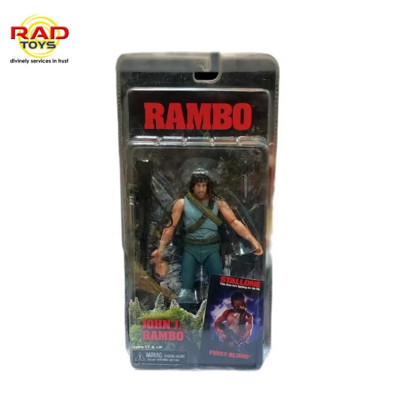 John j.rambo first blood neca sylvester stallone rambo action figure