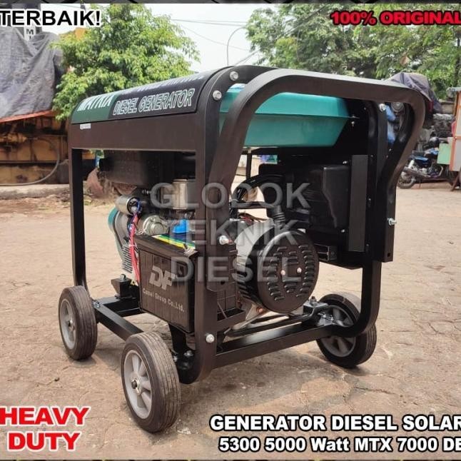 Terbaru Genset Diesel Solar 5300 5000 Watt Mtx7000De Generator Matrix Hd Ori