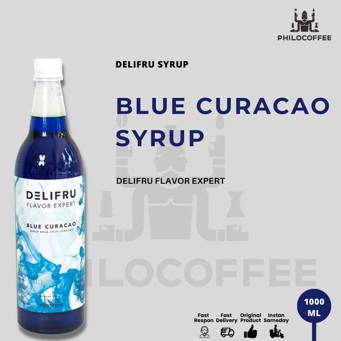 

Delifru Syrup Blue Curacao 1 Liter Sirup Kurasao Biru 1000ml