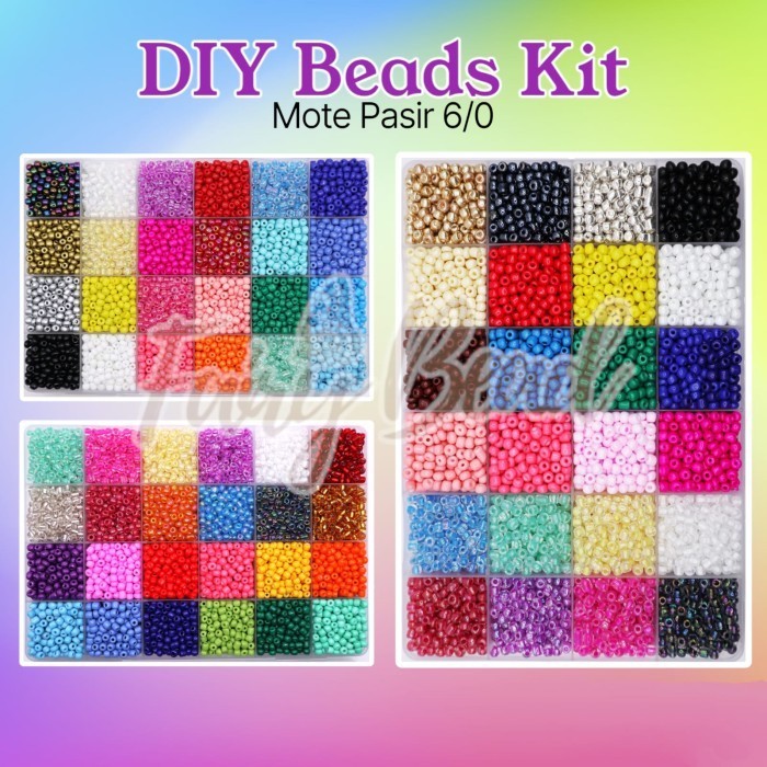 

Mote Manik Manik Set/ Diy Beads Set-Manik Mote Pasir Payet 6/0 (3.6Mm)