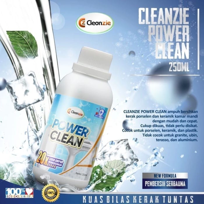 Cleanzie Power Clean Cairan Pembersih Kerak Keramik Kamar Mandi Ampuh