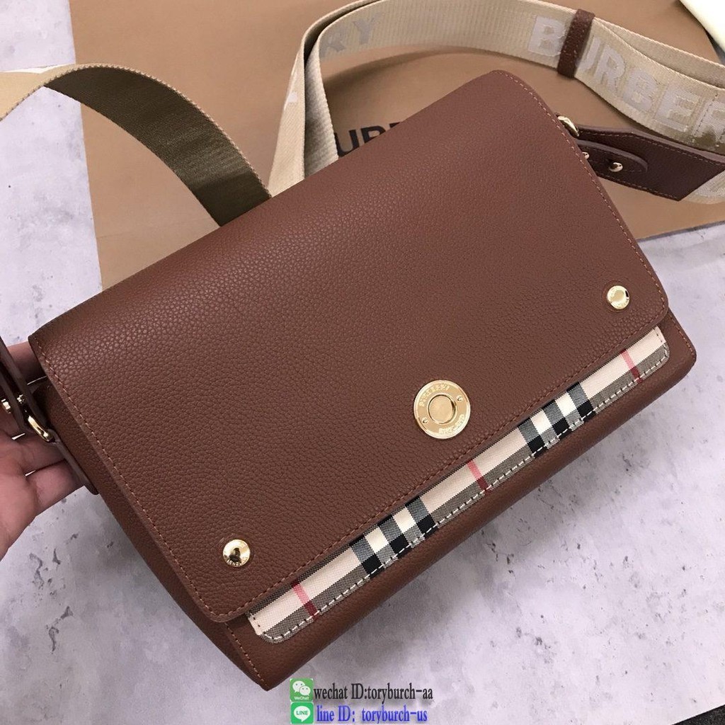 burberry vintage canvas shoulder flap messenger bag casual cosmetic clutch authentic quality