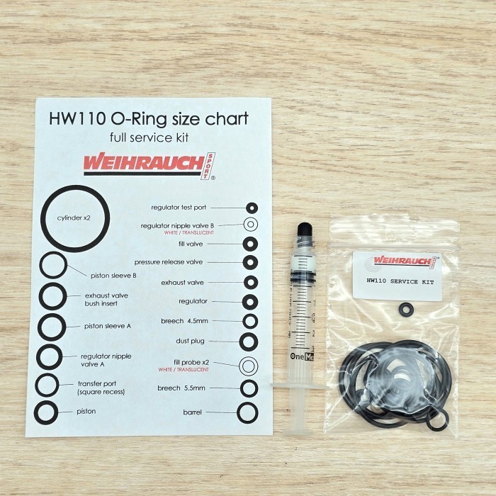 WEIHRAUCH HW110 Full Service Kit / Seal Set HW110 / Major Kit