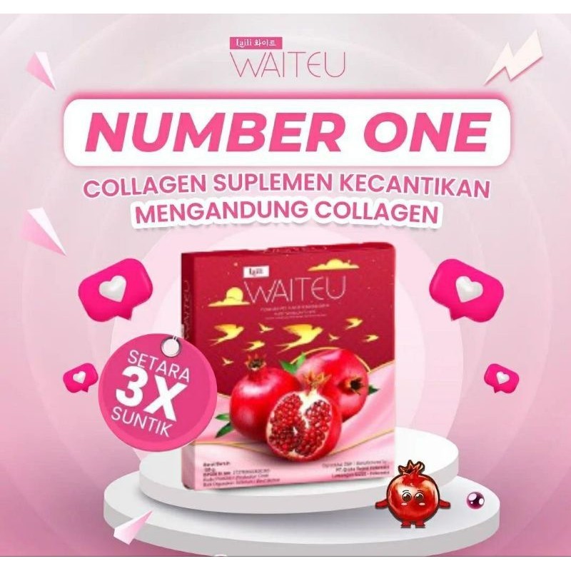 Laili Waiteu High Collagen Drink Dengan Sarang Walet Premium Collagen Glutathione Pemcerah Kulit 150