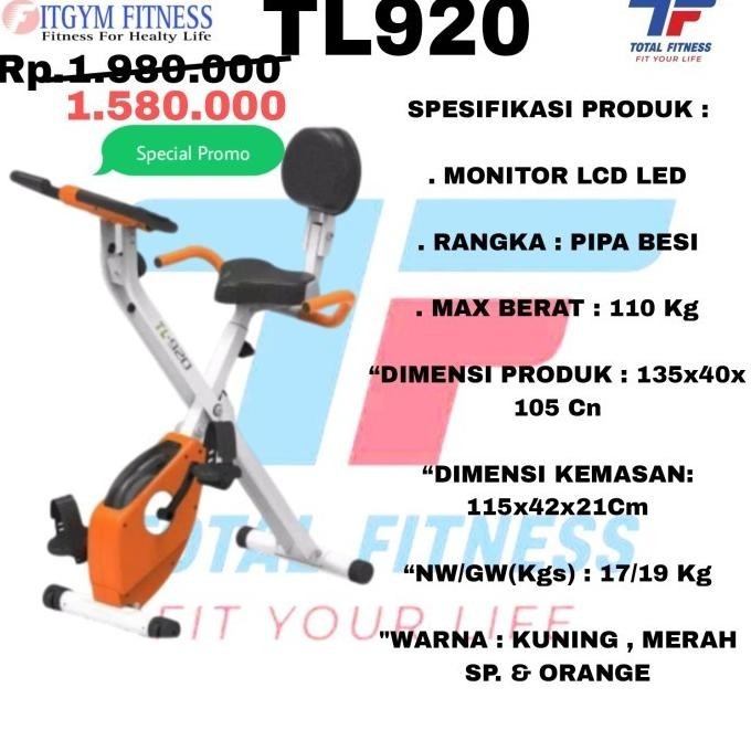 Ptr Sepeda Statis X Bike Tl920 | X Bike Tl-920 - C562 Desameri
