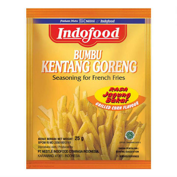 

INDOFOOD BUMBU KENTANG RASA JAGUNG BAKAR 25 GR