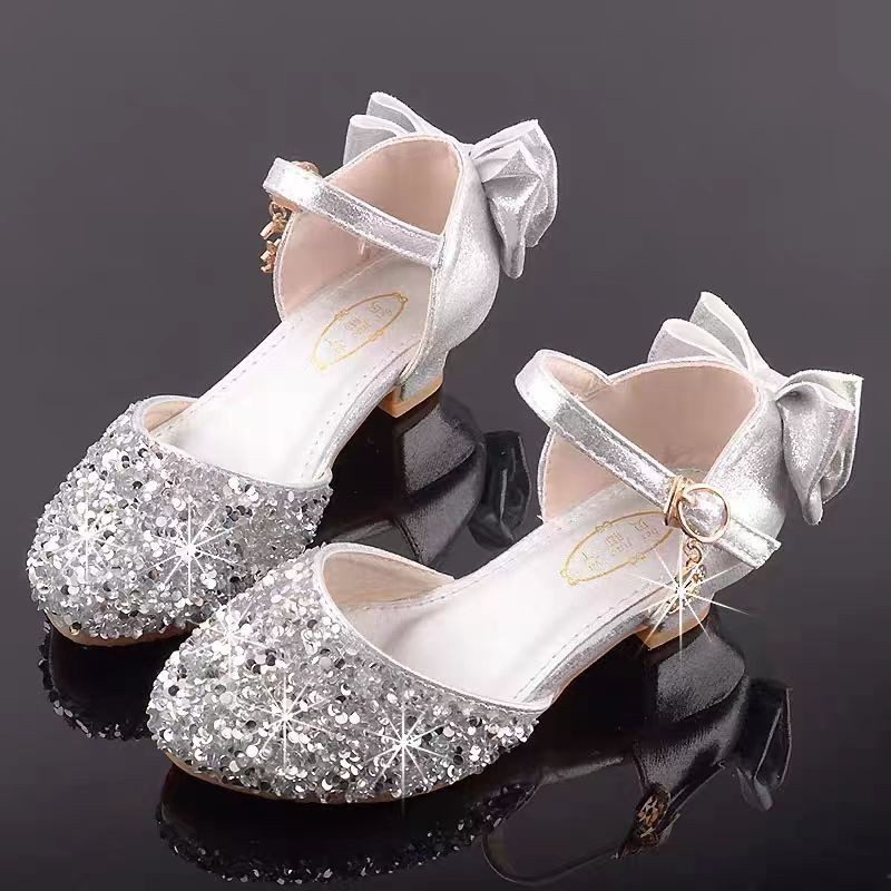 Sepatu Hak Tinggi untuk Wanita, Sepatu Hak Tinggi Putri Model Catwalk, Sepatu Kulit Kristal Panggung