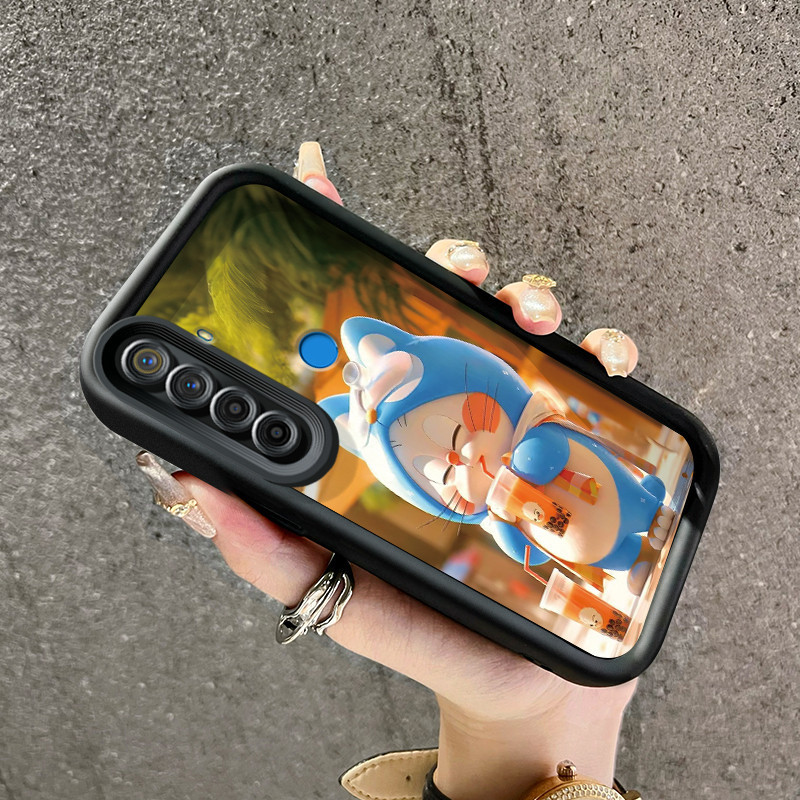 Casing Hp Realme 5 5i 5s 6i C3 C3i Narzo 10 Narzo 10A Narzo 20A Case HP Doraemon pola desain baru Ca