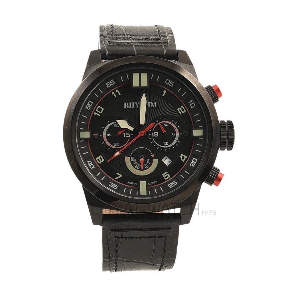 [CLEARANCE SALE] Jam Tangan Rhythm SI1602L03 Pria Hitam Original Garansi Resmi