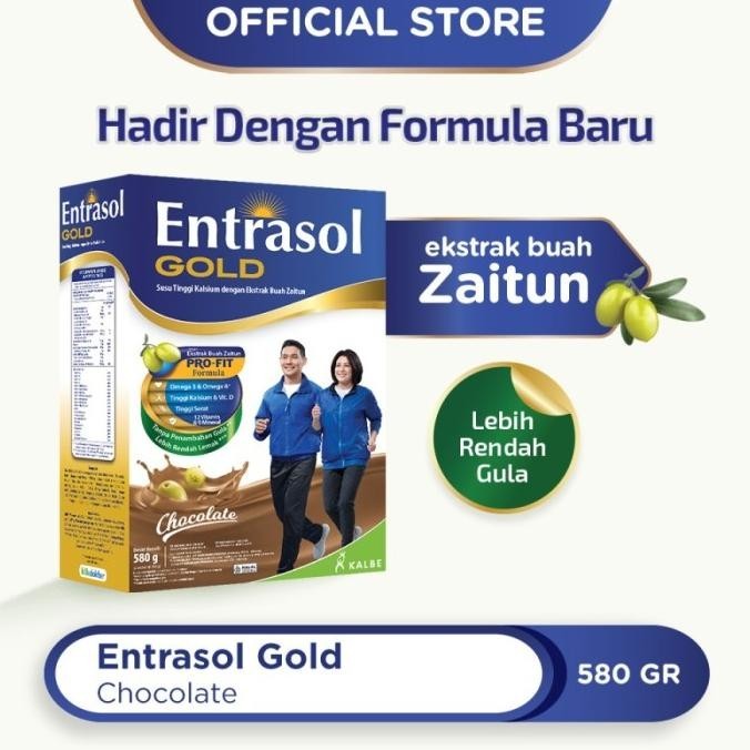 

ENTRASOL GOLD VANILA - COKLAT 600 GR / susu orang tua / susu lansia TF