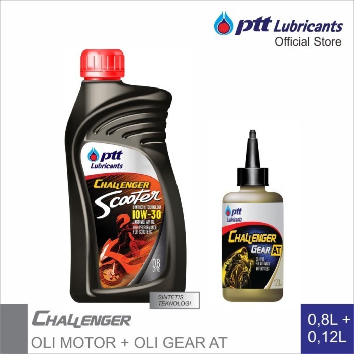 Paket Oli Ptt Matic 0.8 Dan Oli Gardan Ptt Made In Thailand Sudah Sni