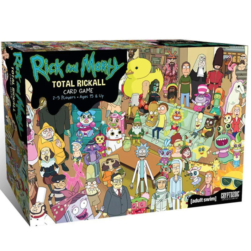Hot Total Rickall Rick and Morty Cooperative 2-5 Player Card Game pickle rick Desk Board Game Toy Fa