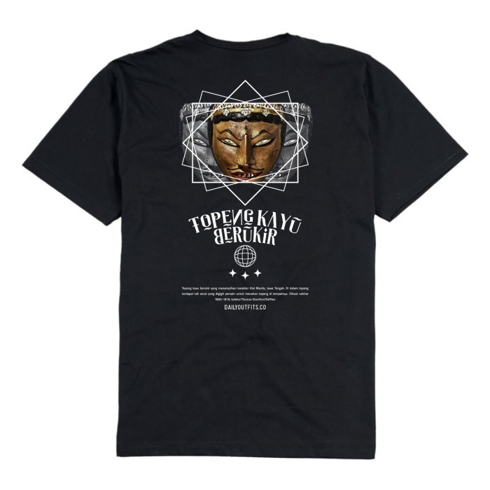 Dailyoutfits Artifact Kaos Topeng Kayu Berukir