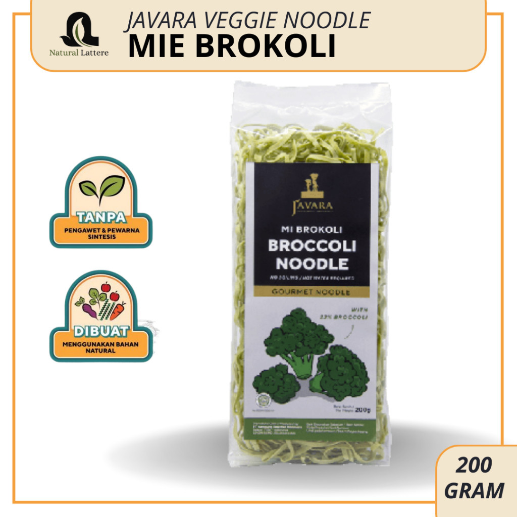 

Javara Mie Sayur Brokoli Sehat Gourmet Veggie Healthy Noodle 200g