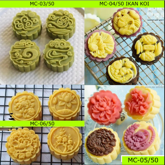 

PROMO - CETAKAN KUE BULAN / CETAKAN MOON CAKE / MOONCAKE MOLD 50 GR