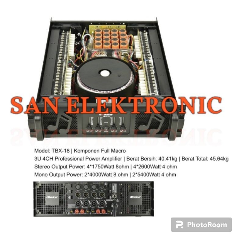 Power db Voice TBX 18 Original Amplifier dBVoice TBX18 Class H