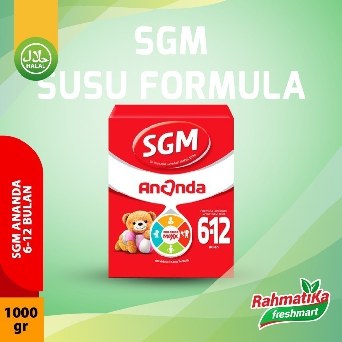 

SGM Ananda Susu Formula 6-12 Bln 1000g