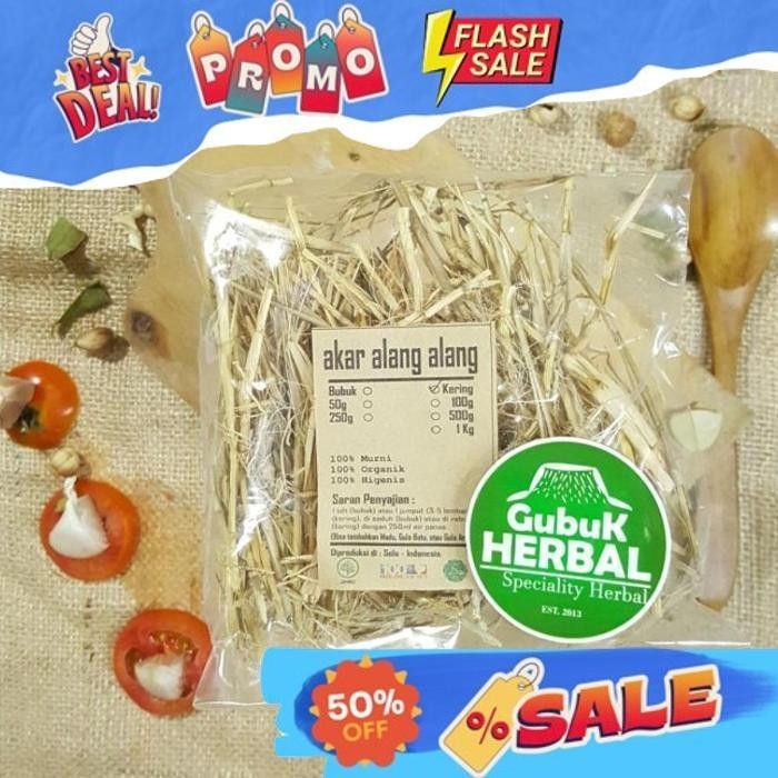 

Akar Alang Alang Kering 250Gr - Imperata Cylindrica - Murni - Jsr - Rempah