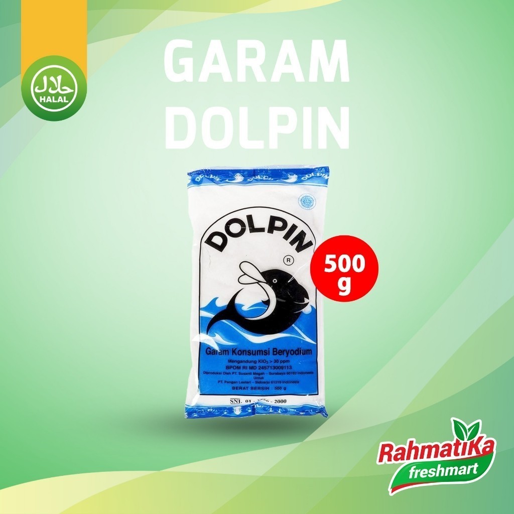 

Dolpin Garam Konsumsi Beryodium 500 gram