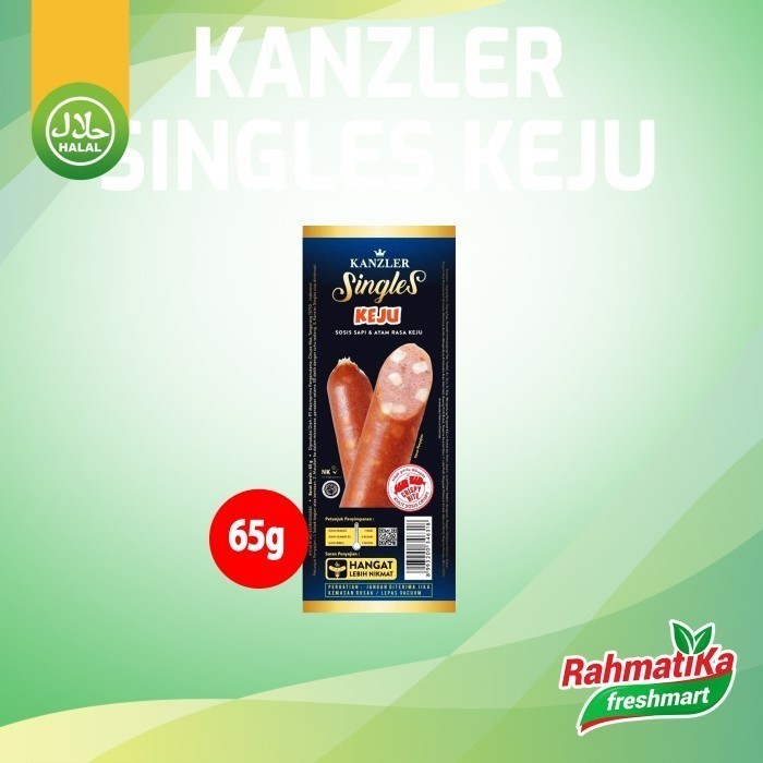 

Kanzler Singles Sosis Sapi dan Ayam Rasa Keju 65 gram