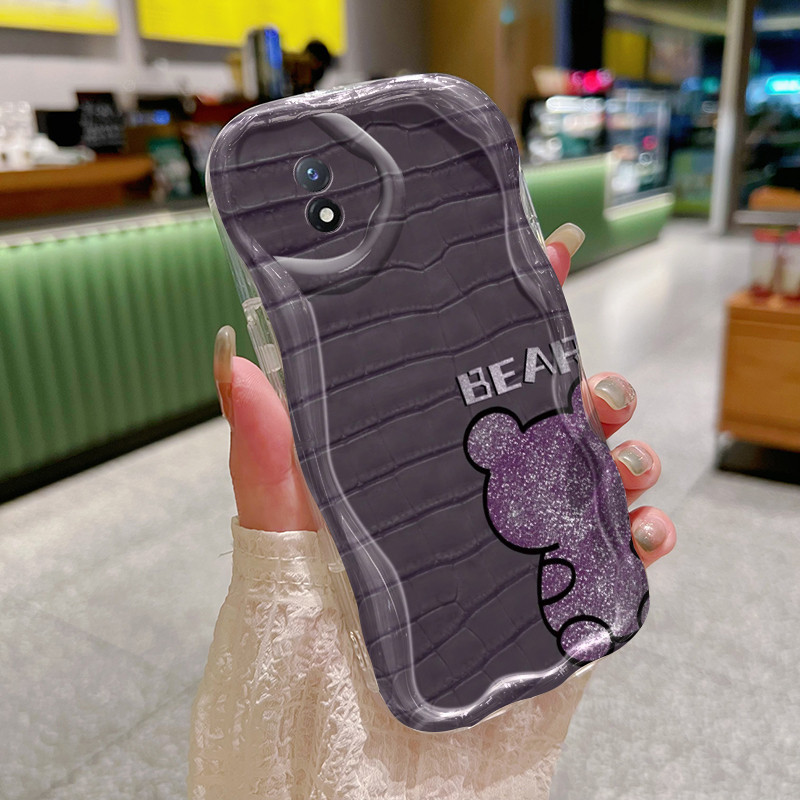 Casing Hp VIVO Y02 Y02A Y02T Y11 2023 Case hp pola belakang Kesing beruang kecil lembut gel silika C