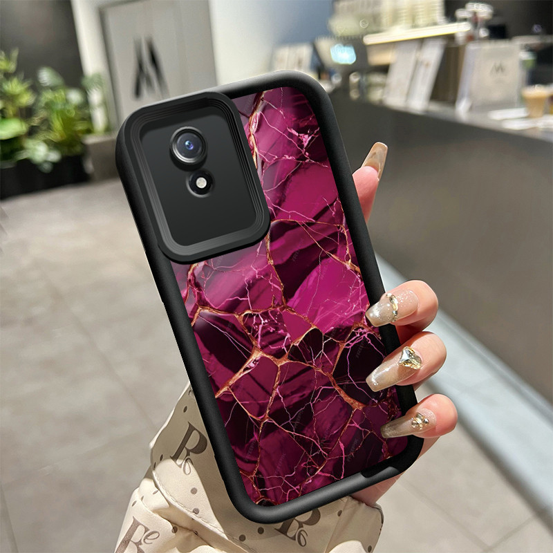 Casing Hp VIVO Y02 VIVO Y02A VIVO Y02T Case hp ponsel pola bor rusak Casing lunak pencegah Kesing ja