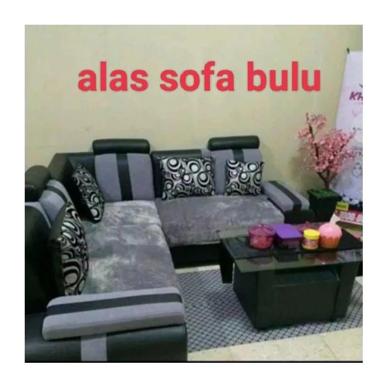 Cover Alas Sofa Bulu Rasfur Lembut Uk 60×180 Cm/Alas Kursi Sofa Ruang Tamu