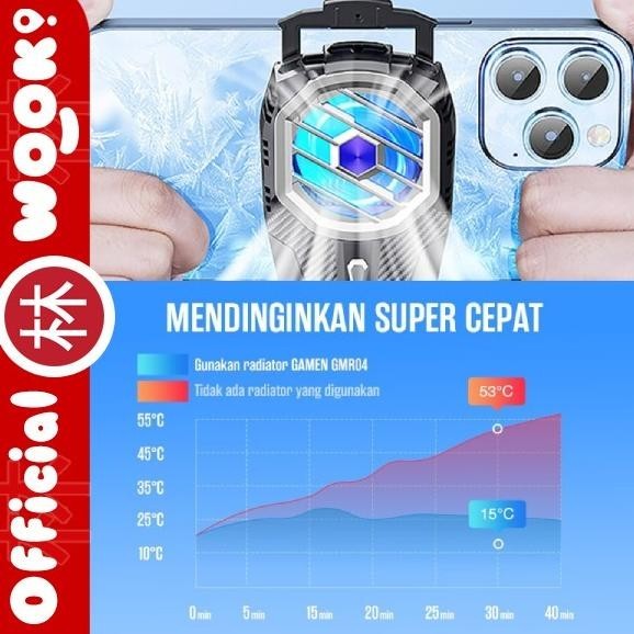Gamen Gmr05 Fan Cooler Radiator Kipas Pendingin Hp Fan Gaming Wireless