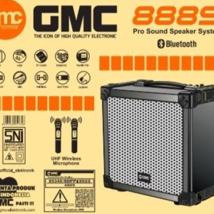 Speaker Karaoke Portable Gmc 888S 10Inci