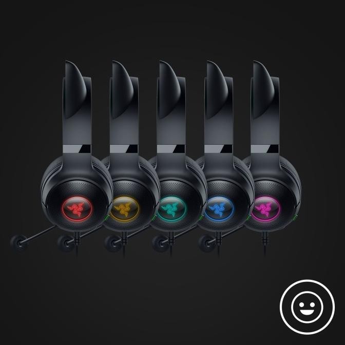 Razer Kraken Kitty V2 - Black - Wired Rgb Kitty Ears Gaming Headset Daruljayaa