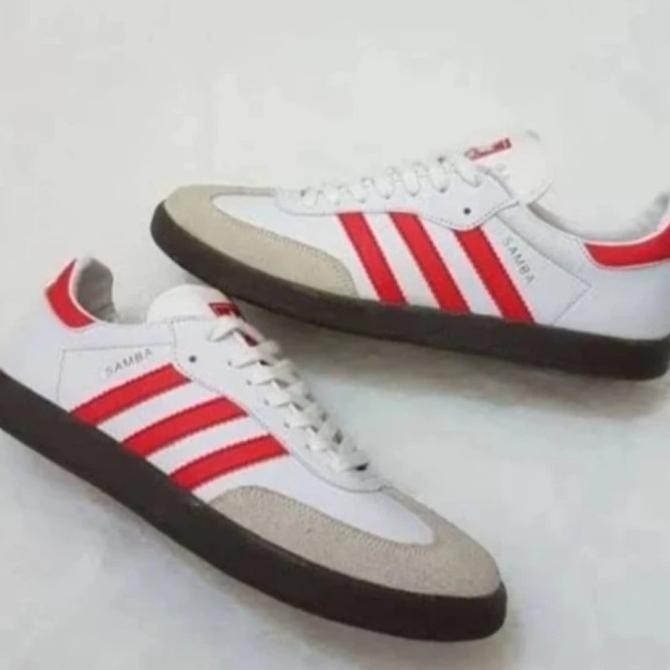 Sepatu Adidas Samba White Gum Red Original Vietnam Bnib  Auravelvet