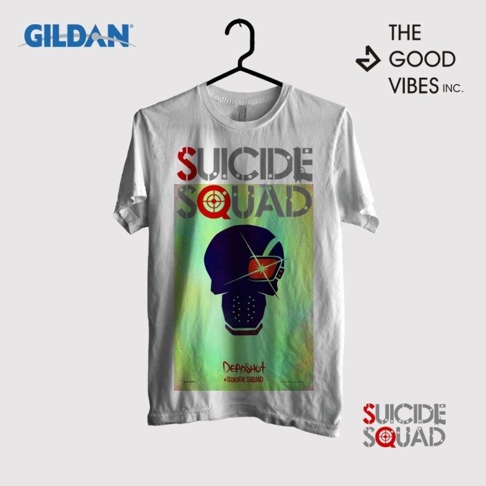 Kaos Film Suicide Squad Original Gildan - Deadshot