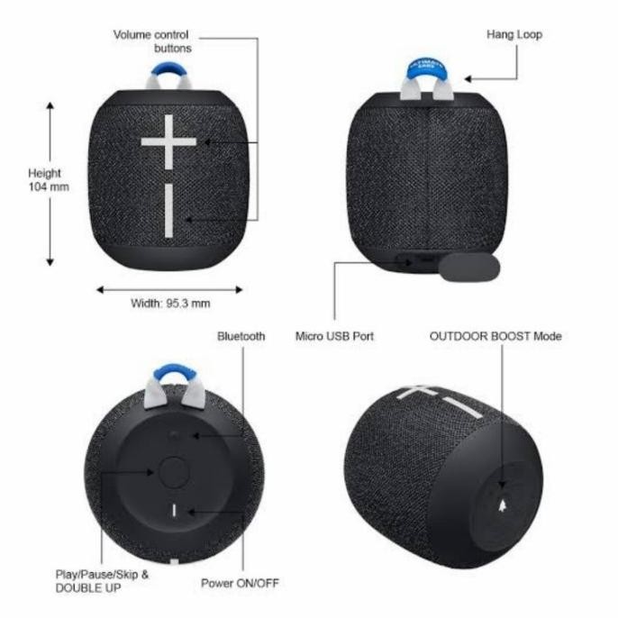 Ultimate Ears Ue Wonderboom 2 Portable Bluetooth Speaker