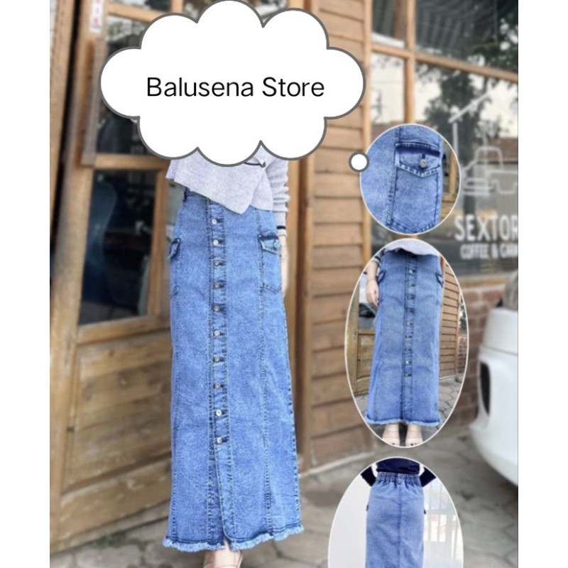 ROK JEANS CARGO WANITA // ROK JEANS CARGO // ROK JEANS//ROK CARGO JEANS