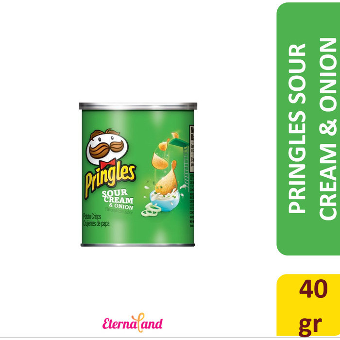 

Orea - Pringles Sour Cream & Onion 39 Gr (1.4 Oz) - Snack Impor Rasa Bawang