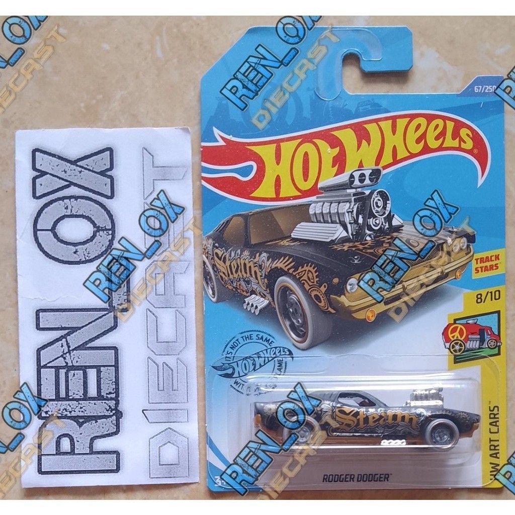 Hot Wheels Rodger Dodger Hitam Matte 2020