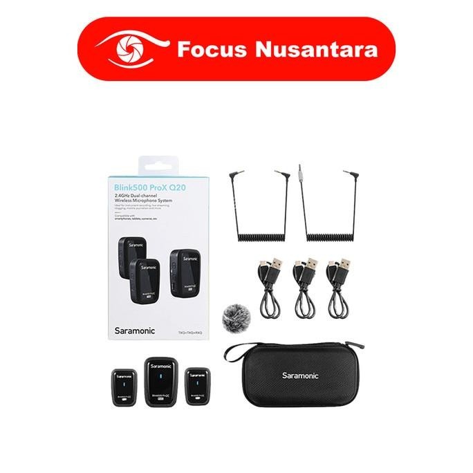 Saramonic Blink 500 Pro X Q20 Txq+Txq+Rxq Wireless Mic For Camera & Hp