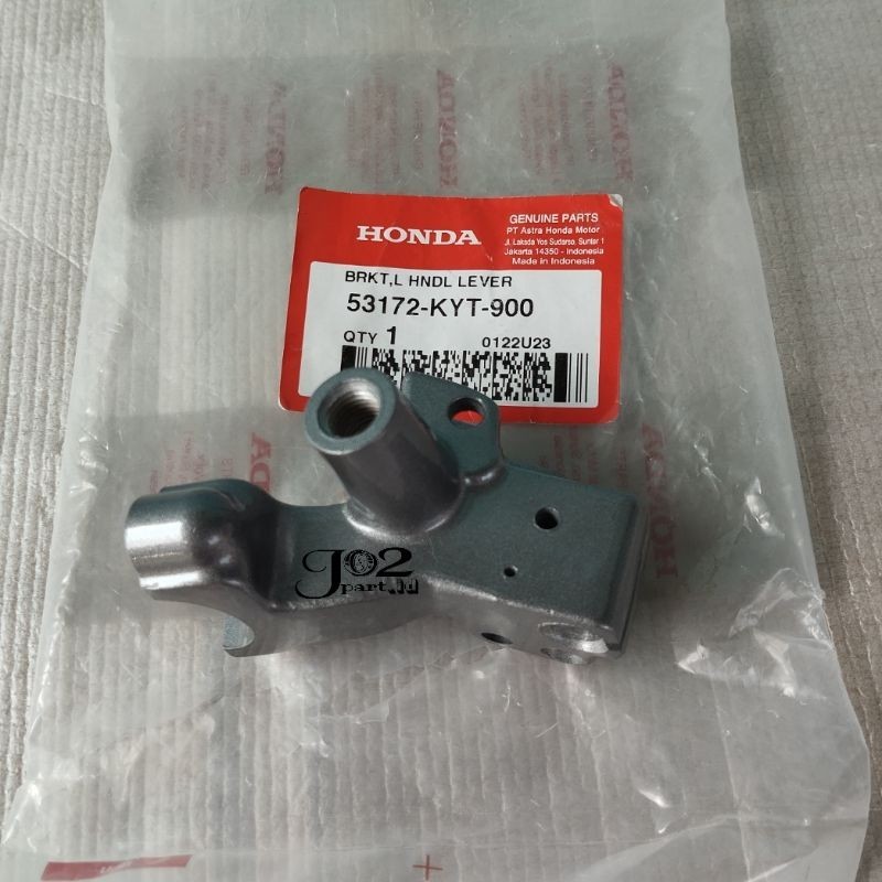 53172KYT900 Breket handle L Lever dudukan rumah handle rem kiri Scoopy karbu Original AHM