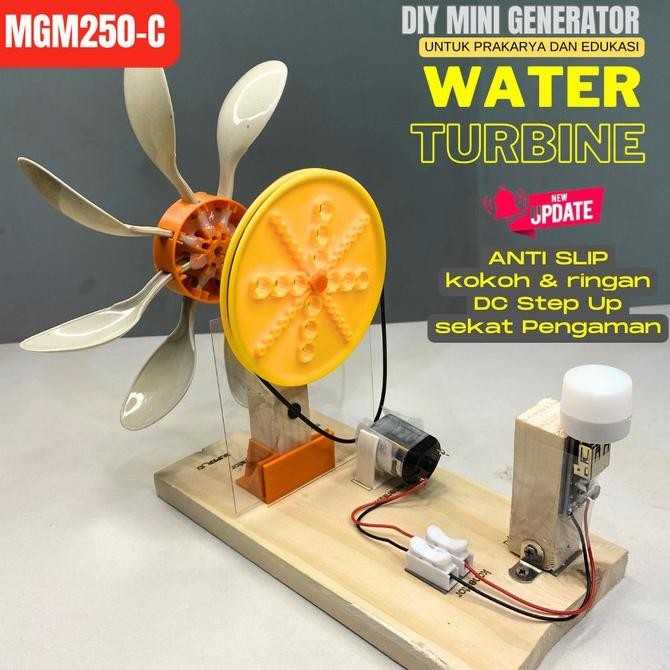 WATER TURBINE TURBINE AIR KINCIR AIR GENERATOR AIR EDUKASI GENERATOR
