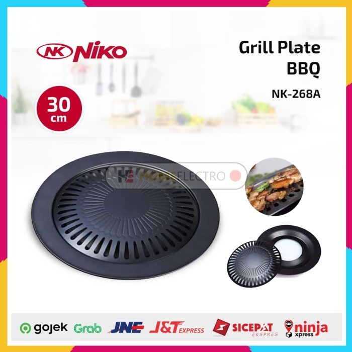 Niko Grill Plate Bbq Jan Pemanggang Niko Nk 268A