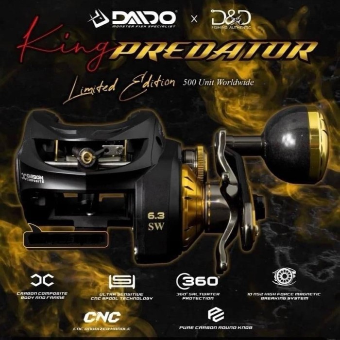  Limited Daido King Predator Xl 300L Dnd Dft Reel Bc Jigging Laut Termurah