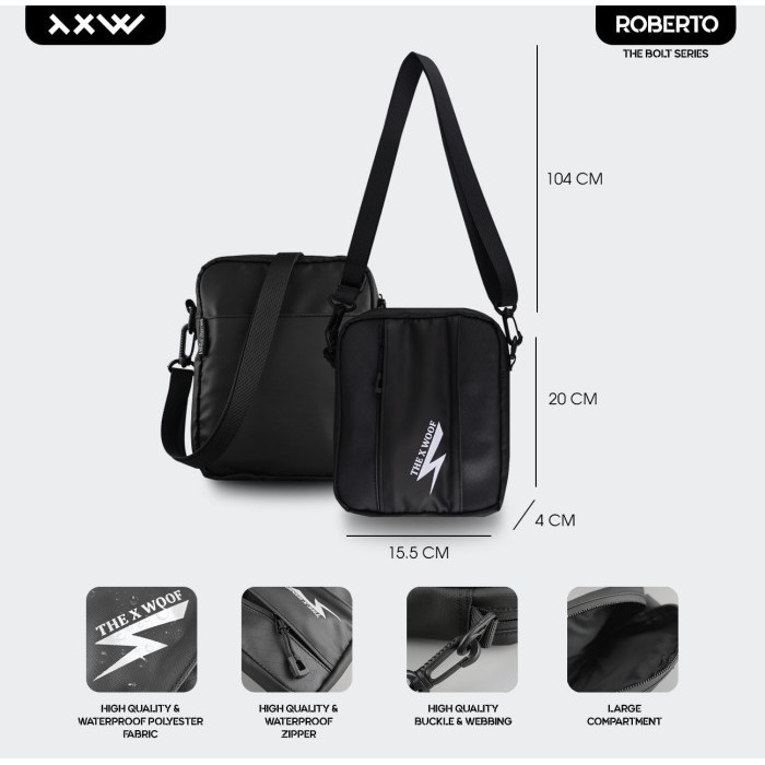 Tas Selempang Slling Bag Pria Waterproof The X Woof Mslingmi4