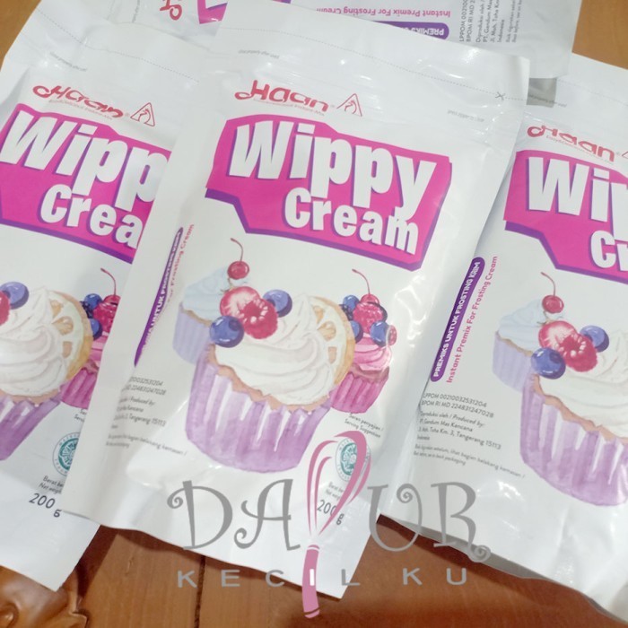 

Wippy Cream Haan 200 Gr/Whipped Cream/Instant Topping Powder/Whip/Haan