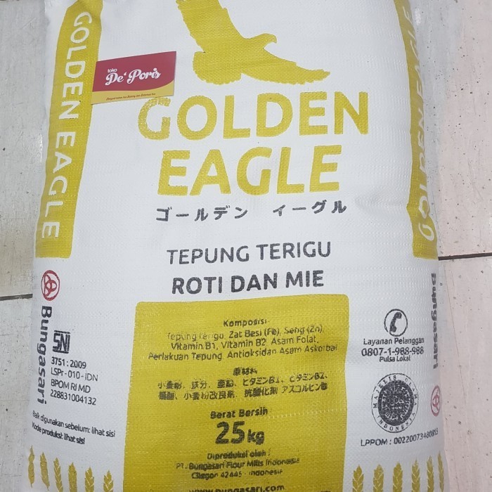 

Tepung Golden Eagle 25Kg Khusus Gojek