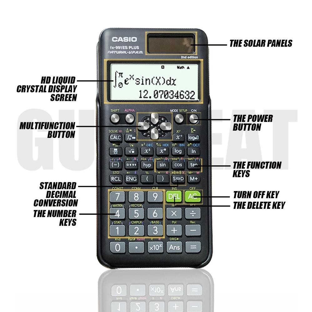 

Or42 Kalkulator Scientific Casio ilmiah FX-991EX/991ES-Plus Kalkulator Casio Scientific Calculator Casio Scientific Premium