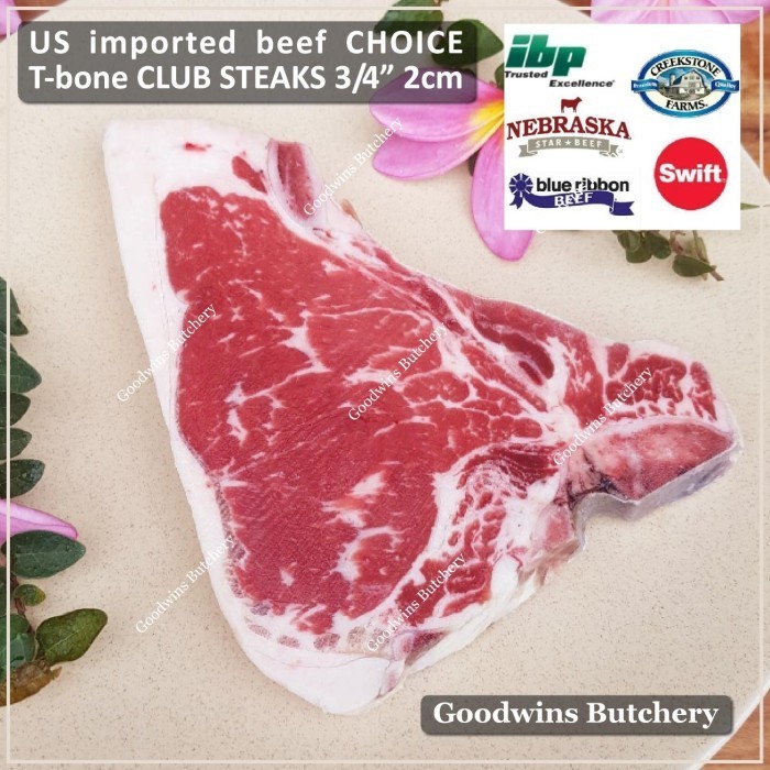 

Ayala - 550Gr T-Bone Club Steak Us Beef Choice 1" (2.5Cm) Swift Usa