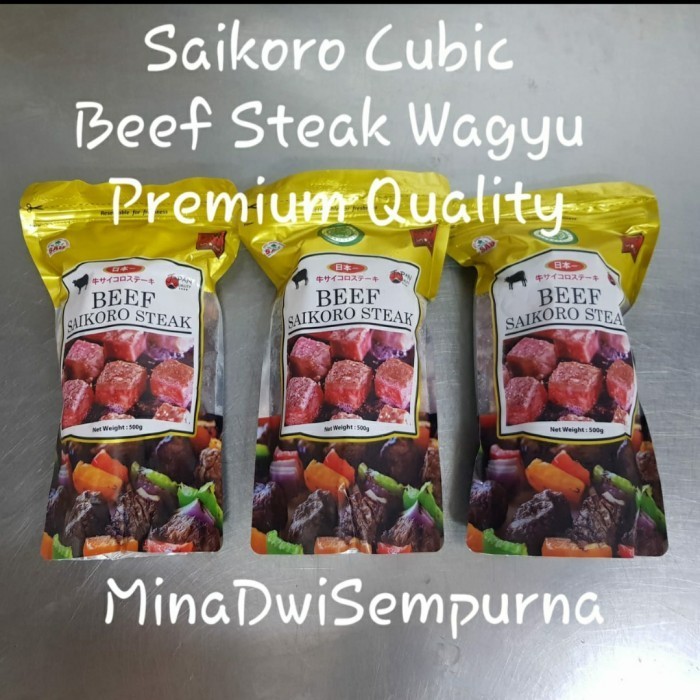 

Ayala - Saikoro Cubic Beef Steak Wagyu Premium Quality @500Gr